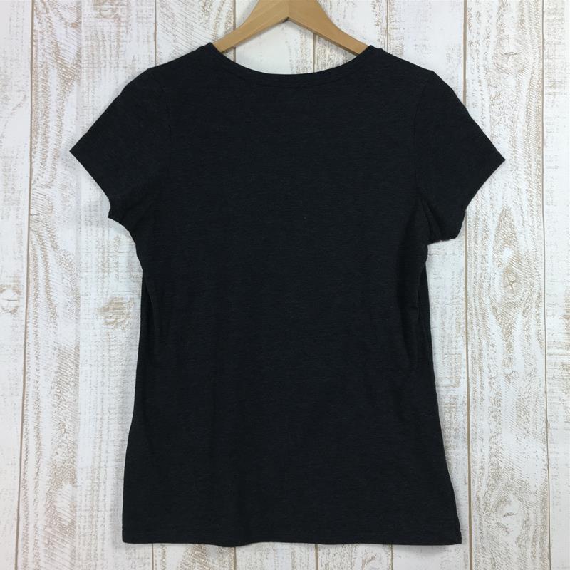 【Women's S グレー系】 Patagonia ( パタゴニア ) オーガニック コットン / ポリ Vネック Tシャツ 38946 International Women's  コットン ショートスリーブTシャツ クルーネック インナー シャツ トップス ウェ