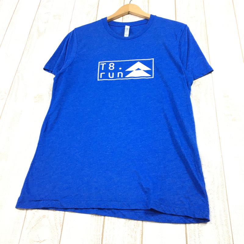 【Men's M ブルー系】 T8 ティーエイト クイックドライ Tシャツ トレイルランニング トレラン International Men's  コットン ショートスリーブTシャツ クルーネック インナー シャツ トップス ウェア