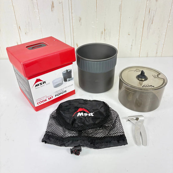 【OneSize グレー系】 Msr ( エムエスアール ) トレイルミニ デュオクックセット Trail Mini Duo Cook Set 39375 z00056781  クッカー コッフェル クックウェア