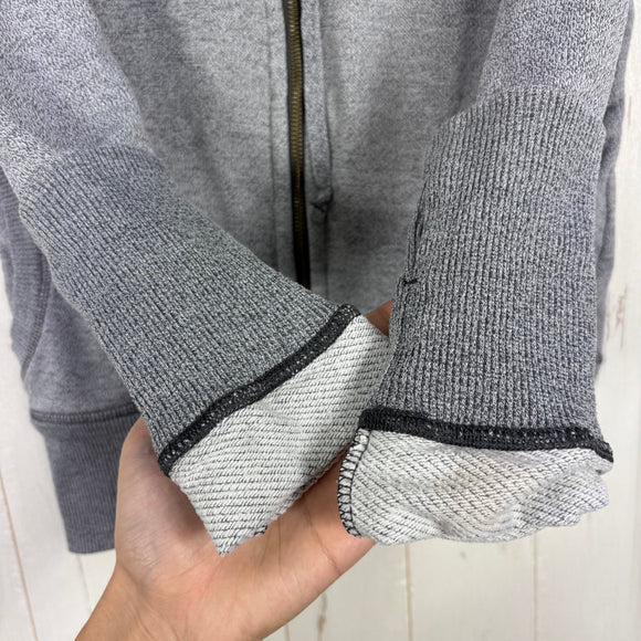 【Women's M グレー系】 2013 Patagonia ( パタゴニア ) クラウド スタック フーディ Cloud Stack Hoody FGE フルジップ フリース ラグランスリーブ ポリエステル ウェア トップス インナー シャツ フーディ コットン