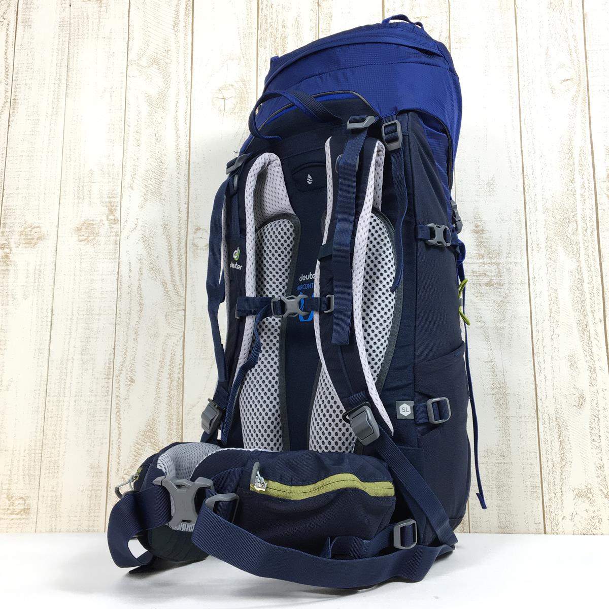 [女式 OneSize 蓝色] Deuter Aircontact Lite 30+5 Slim Aircontact Lite 30+5 Sl Act 背包 D4340018 女式容量 [30L-54L] 背包包流浪包