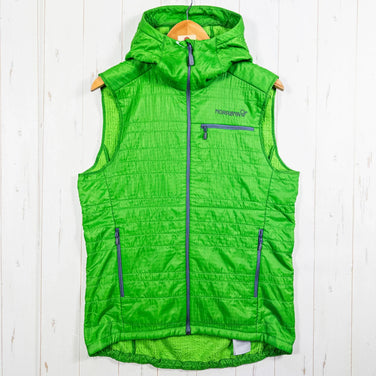 Norrona 男式 Lyngen Alpha 100 背心 (3460)，Jungle Fever，尼龙羊毛背心，带 Polartec Alpha，小号，绿色 (z000528)