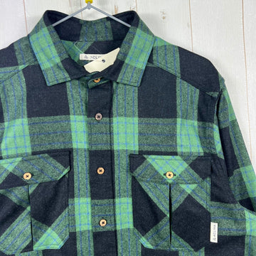 【Men's S グリーン系】 Aclima ( アクリマ ) レジャーウール リボーン ウール シャツ LeisureWool ReBorn Wool Shirt 106310 369 CHECK DARK GREY/GREEN z00055901 369 CHE - 0