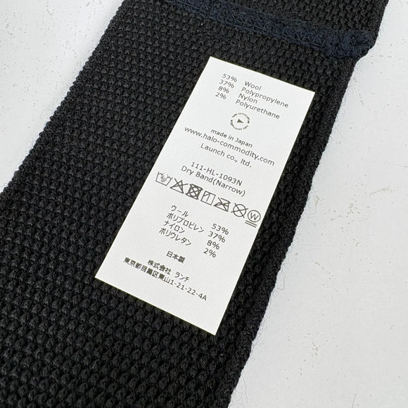 【Unisex M ブラック系】 Halo Commodity ( ハロコモディティ ) ドライバンド ナロー Dry Band Narrow Black z00058926 Black ヘッドバンド イヤーウォーマー ヘッドウェア ウェア小物 ウェア
