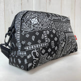 Chums 再生小号梯形单肩包（黑色，均码）z00053165，涤纶收纳袋