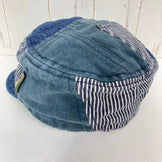 【Unisex OneSize ネイビー系】 Phatee ( ファティー ) リメイク ハーフ キャップ Remake Half Cap 生産終了モデル 入手困難 デニム ワークキャップ ビームス別注 コラボモデル ヘンプ ウェア ウェア小物 ヘッドウェア キャップ z0005