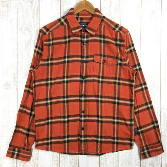 【Men's S オレンジ系】 Patagonia ( パタゴニア ) ロングスリーブ ライトウェイト フィヨルド フランネル シャツ Long Sleeve Lightweight Fjord Flannel Shirt 54020 International M