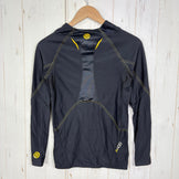 【Men's M ブラック系】 Skins ( スキンズ ) A400 ロングスリーブ トップ ナイロン ウェア トップス インナー シャツ ロングスリーブTシャツ クルーネック 化繊 z00059118  化繊 ロングスリーブTシャツ クルーネック インナー シャ