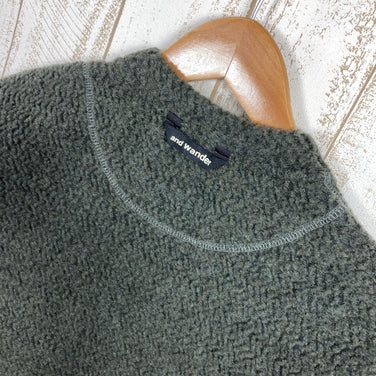 【Women's M グリーン系】 And Wander ( アンドワンダー ) リ ウール ジェーキュー クルー ネック Re Wool JQ Crew Neck ウール 574-3284061 Asian Women's フリース アウター ジャケット トップス - 【公式】2ndGEAR（セカンドギア）Webショップ【登山用品・アウトドア用品専門 買取販売店】