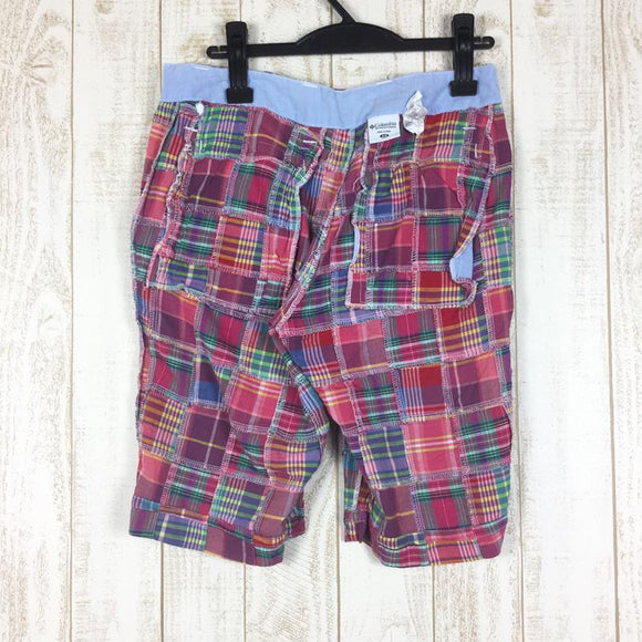 【Men's 28 ピンク系】 Columbia ( コロンビア ) タブスヒル ショーツ マドラスチェック パッチワーク PM4204 Men's コットン ショーツ ショートパンツ ボトムス ウェア - 【公式】2ndGEAR（セカンドギア）Webショップ【登山用品・アウトドア用品専門 買取販売店】