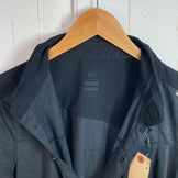 男士中号黑色小米云峰羊毛衬衫，美利奴羊毛，短袖衬衫，z00053832