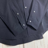 Ridge Mountain Gear 女士小号黑色聚酯纤维基础款长袖衬衫，黑色海军蓝。涤纶。包含上衣和内衣。