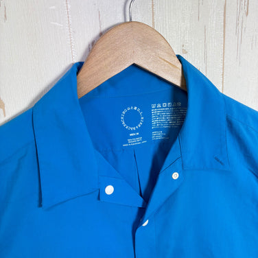 【Men's M ブルー系】 Yamatomichi ( 山と道 ) ユーエル ショートスリーブ シャツ UL Short Sleeve Shirt 超軽量｜UPF30+｜耐久撥水 ポリエステル ウェア トップス インナー シャツ ショートスリーブシャツ 化繊 z