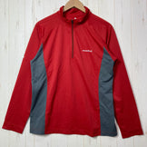 【Men's L レッド系】 Montbell ( モンベル ) クール ロングスリーブ ジップシャツ Cool Long Sleeve Zip Shirt ポリエステル ウェア トップス インナー シャツ ロングスリーブシャツ 化繊 z00058443  化繊