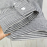 【Men's S ホワイト系】 Ridge Mountain Gear ( リッジマウンテンギア ) ベーシック ロングスリーブ シャツ ストライプ Basic Long Sleeve Shirt "Stripe" ポリエステル ウェア トップス インナー シャツ