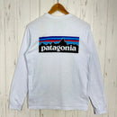 【Men's XS ホワイト系】 2021 Patagonia ( パタゴニア ) ロングスリーブ P-6 ロゴ レスポンシビリティー Long-Sleeved P-6 Logo Responsibili-Tee WHI リサイクルコットン混 コットン ウェア トップ-2