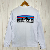 【Men's XS ホワイト系】 2021 Patagonia ( パタゴニア ) ロングスリーブ P-6 ロゴ レスポンシビリティー Long-Sleeved P-6 Logo Responsibili-Tee WHI リサイクルコットン混 コットン ウェア トップ