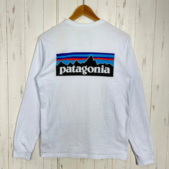 【Men's XS ホワイト系】 2021 Patagonia ( パタゴニア ) ロングスリーブ P-6 ロゴ レスポンシビリティー Long-Sleeved P-6 Logo Responsibili-Tee WHI リサイクルコットン混 コットン ウェア トップ