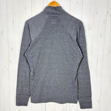 【Men's S グレー系】 2000s Patagonia ( パタゴニア ) キャプリーン ロングスリーブ ハーフジップ シャツ Capilene Longsleeve Hargzip Short ポリエステル ウェア トップス インナー シャツ ロングスリー