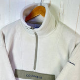 Columbia Tree Swallow Half Zip Fleece, Women's Large, Ivory. Polyester fleece top, outerwear, jacket, z00053560.
