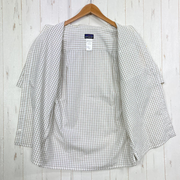 【Men's S ホワイト系】 2009 Patagonia ( パタゴニア ) ショートスリーブ パッカーウェア シャツ Short Sleeved Packerwear Shirts ELW 生産終了モデル 入手困難 ウェア トップス インナー シャツ ショート