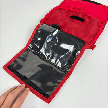 【OneSize レッド系】 The North Face ( ザ・ノースフェイス ) フロントアクセサリーポケット Front Acc Pocket ナイロン バッグ ストレージ 外付けポーチ z00055122  外付けポーチ バッグ ストレージ