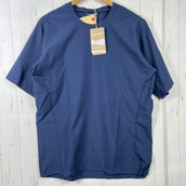 【Unisex M ブルー系】 Houdini ( フーディニ ) ウェザー ティー Weather Tee 159784 BUCKET BLUE z00055958 BUCKET BLUE 化繊 ショートスリーブTシャツ クルーネック インナー シャツ トップス