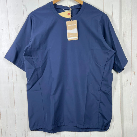 【Unisex M ブルー系】 Houdini ( フーディニ ) ウェザー ティー Weather Tee 159784 BUCKET BLUE z00055958 BUCKET BLUE 化繊 ショートスリーブTシャツ クルーネック インナー シャツ トップス