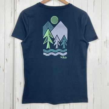 【Women's 8 ブラック系】 Rab ( ラブ ) トゥク ビスタ ティー Tuku Vista Tee QCC-17 Beluga z00058279 Beluga コットン ショートスリーブTシャツ クルーネック インナー シャツ トップス ウェア - 0