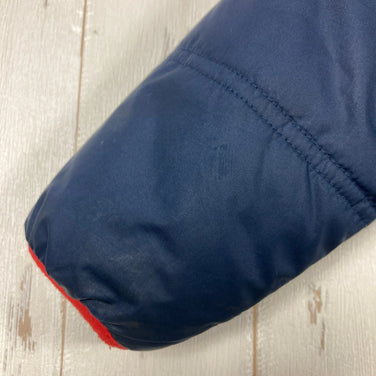 2019 Patagonia Reversible Tribbles Hoody, Boys' 5T Navy. Polyester fleece outerwear jacket. Product code: z00053796.