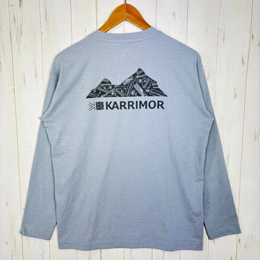 【Men's S グレー系】 Karrimor ( カリマー ) コンフォート ロング スリーブ ティー comfort L/S T ライトグレー ポリエステル ウェア トップス インナー シャツ ロングスリーブTシャツ クルーネック 化繊 z00058003 ラ