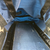 均码海军蓝 1990 年代 Gregory 单口袋海军蓝标签（旧标签）停产型号难以找到带外部袋的尼龙储物袋（z00053468）