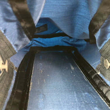 均码海军蓝 1990 年代 Gregory 单口袋海军蓝标签（旧标签）停产型号难以找到带外部袋的尼龙储物袋（z00053468）