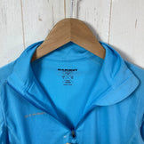 [Men's XS Blue] Mammut Performance Dry Zip Longsleeve - Polyester Wear Top Inner Shirt Long Sleeve Shirt Synthetic z000572