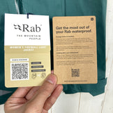 【Women's S グリーン系】 Rab ( ラブ ) ファイアウォール ライト ジャケット ウィメンズ Firewall Light Jacket Womens QWG-93 Green Slate z00058289 Green Slate レインシェル アウター