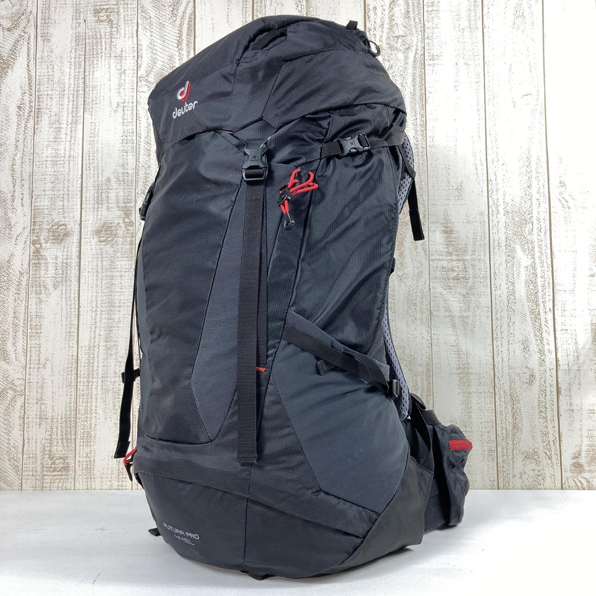 [OneSize 黑色] Deuter Futura Pro 44 El Futura Pro 44 El 背包 D3401918 容量 [30L-54L] 背包包收纳