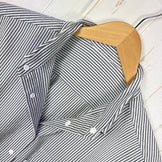 【Women's S グレー系】 Ridge Mountain Gear ( リッジマウンテンギア ) ベーシック ショートスリーブ シャツ ストライプ Basic Short Sleeve Shirt Stripe  Grey × White z00055799 G