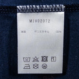 男式中号海军蓝小米绳短袖 T 恤，涤纶，圆领，合成纤维，上衣，汗衫，z00053212