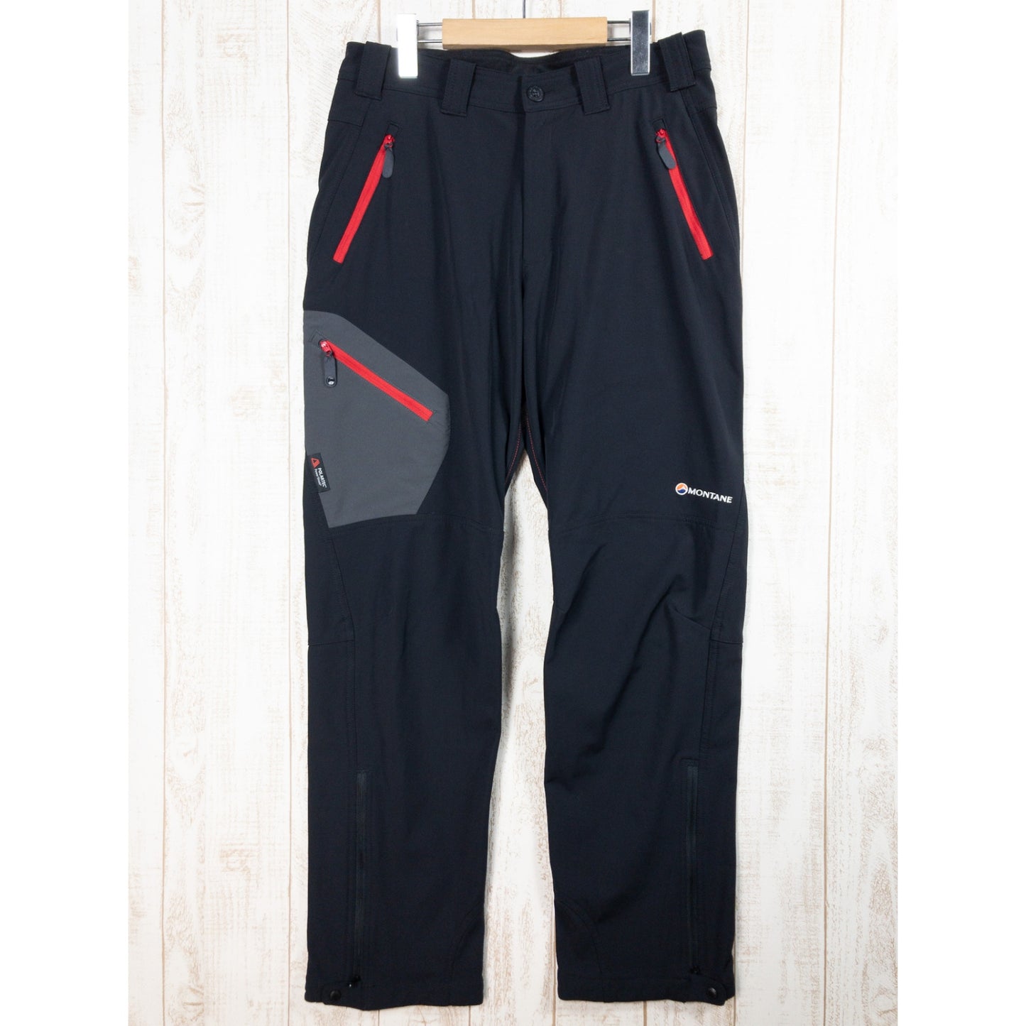 【Men's M ブラック系】 Montane ( モンテイン ) セイバー トゥース パンツ Saber Tooth Pants ソフトシェル 保温 ポーラテック パワーシールド International Men's  ソフトシェル ロングパンツ ボトムス ウェ