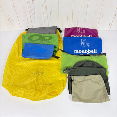 [One Size, Yellow] Staff Sack Set, 9-piece set, bag, storage, packing sack, stuff sack, inner pouch z00055739 Staff Sack, inner pouch, packing sack, bag, storage