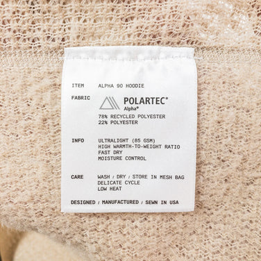 【Unisex L ベージュ系】 Senchi Designs ( センチデザインズ ) アルファ 90 ハーフジップ フーディ A90 Half-Zip Hoodie Dune ポリエステル ウェア トップス アウター ジャケット フリース ポーラテック・アルファダ - 【公式】2ndGEAR（セカンドギア）Webショップ【登山用品・アウトドア用品専門 買取販売店】