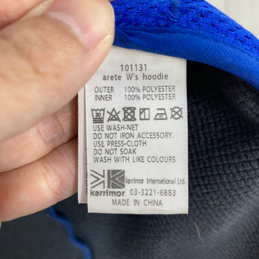 【Women's M ブルー系】 Karrimor ( カリマー ) アリート ウィメンズ フーディー arete Ws hoodie ポリエステル ウェア トップス アウター ジャケット フリース z00060159  フリース アウター ジャケット トップス ウェ