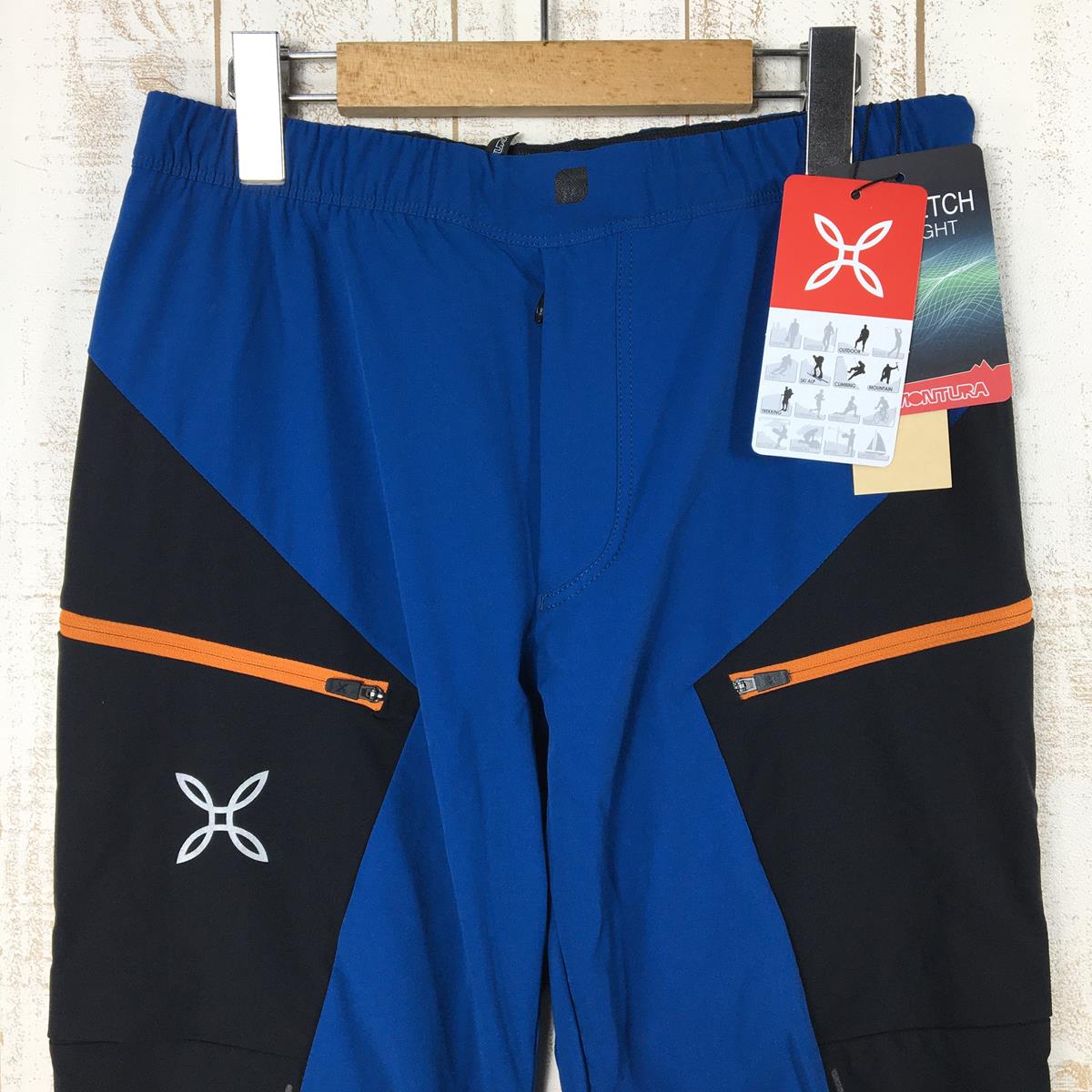 [Men's S Blue] Montura Speed ​​Style Pants Soft Shell MPLS90X International Men's 8766 Deep Blue Soft Shell Long Pants Bottoms