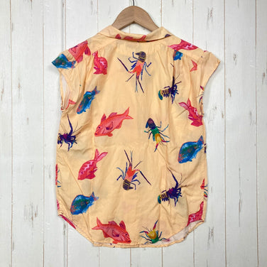 【Women's 2 ベージュ系】 2020 Patagonia ( パタゴニア ) ライトウェイト パタロハ シャツ Lightweight Pataloha Shirt SHVP レーヨン ウェア トップス インナー シャツ ショートスリーブシャツ  z000604