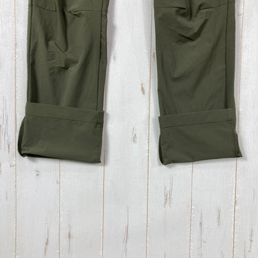 【Women's XS グリーン系】 Mammut ( マムート ) アジリティ スリム パンツ アジアンフィット ウィメンズ AEGILITY Slim Pants AF Women ストレッチ DWR 一体型ベルト ナイロン ウェア ボトムス ロングパンツ ソフトシェ