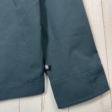 男式 M 海军蓝 Mountain Hardwear Shade Lite 长袖衬衫，涤纶，上衣，汗衫，长袖衬衫