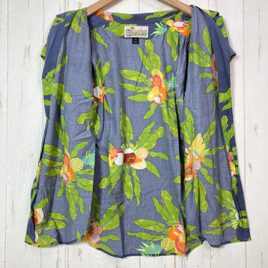 【Women's 12 ネイビー系】 2020 Patagonia ( パタゴニア ) ライトウェイト パタロハ シャツ Lightweight Pataloha Shirt KADB 生産終了モデル 入手困難 レーヨン ウェア トップス インナー シャツ ショートスリー