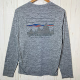 [Men's XS Gray] 2023 Patagonia Long-Sleeved Capilene Cool Daily Graphic Shirt SKFE Polyester
