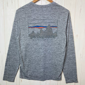 【Men's XS グレー系】 2023 Patagonia ( パタゴニア ) ロング スリーブ キャプリーン クール デイリー グラフィック シャツ Long Sleeved Capilene Cool Daily Graphic Shirt SKFE ポリエス