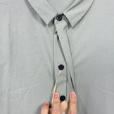 【Men's M グリーン系】 Houdini ( フーディニ ) メンズ コスモ シャツ M's Cosmo Shirt 238724 FROST GREEN z00055925 FROST GREEN 化繊 ショートスリーブシャツ インナー シャツ トップス ウ